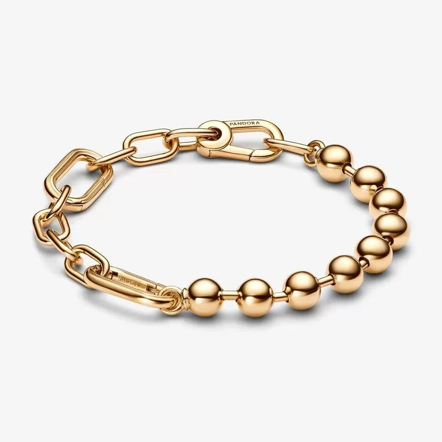 Pandora ME Metal Bead & Link Chain Bracelet - Shine