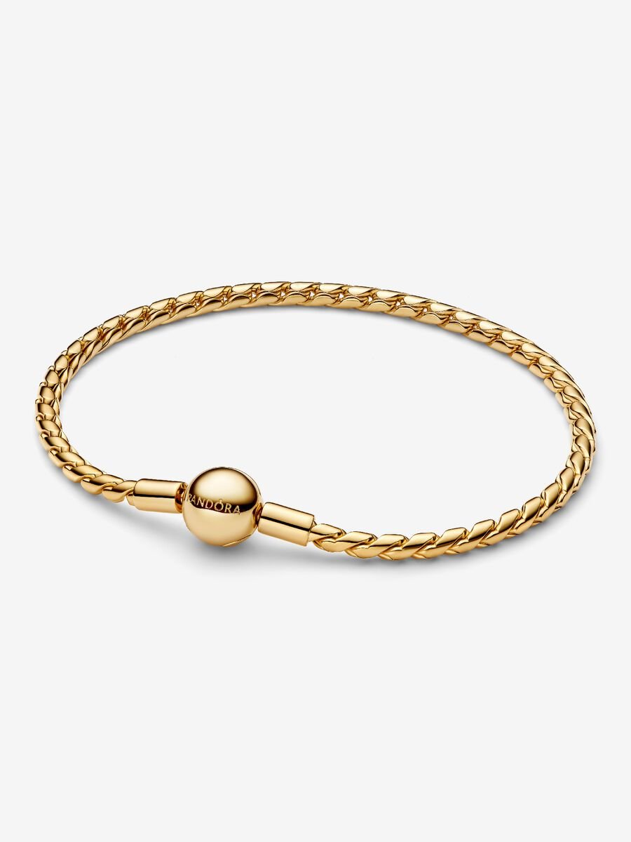 Pandora Round Clasp Wing (twisted) Chain Bracelet - Gold