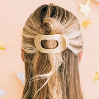 Teleties Champagne Toast Round Flat Hair Clip
