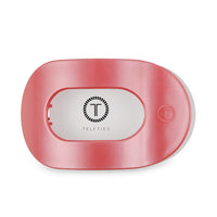 Teleties Calming Coral Flat Round Hair Clip
