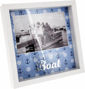 Boat  7.5" Shadow Box Frame