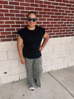 Braid Cuff Short Sleeve Top
