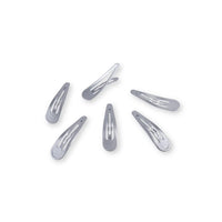 Teleties Silver  Snap Clip (6 count)