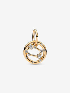 Gemini Zodiac Dangle Charm 14k gold plating
