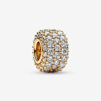 Pandora Sparkling Pavé Triple-row Charm