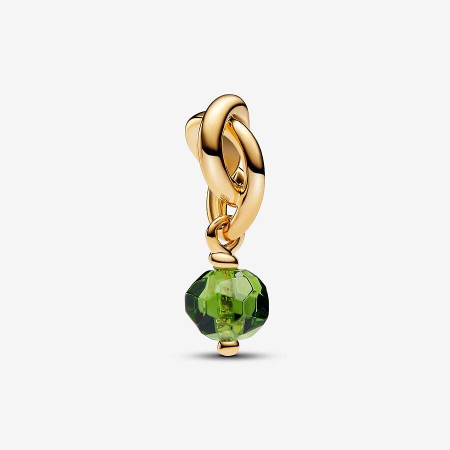 Pandora August Spring Green Eternity Circle Dangle Charm