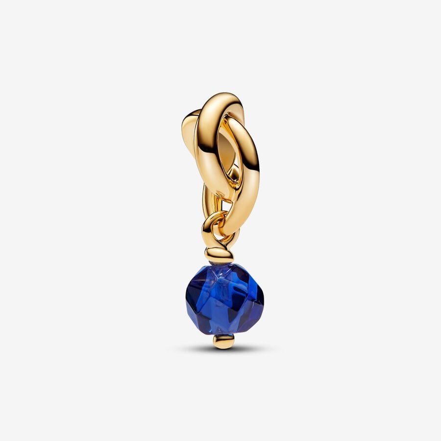 Pandora September Blue Eternity Circle Dangle Charm