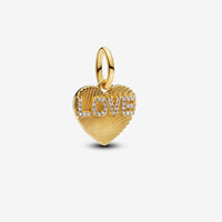 Pandora Engravable Heart Dangle Charm
