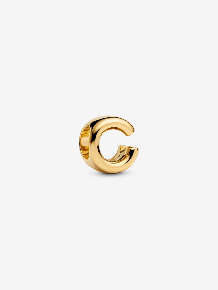 Letter C Alphabet Charm 14k gold plating