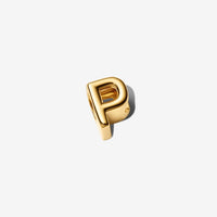 Letter P Alphabet Charm 14k gold plating
