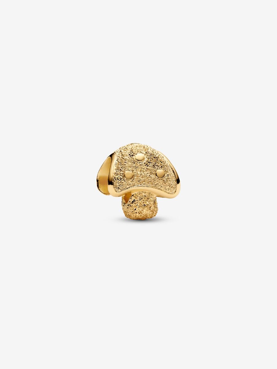 Pandora Textured Mushroom Mini Charm