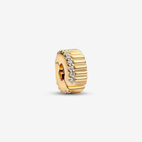Pandora Ribbed Clip Charm