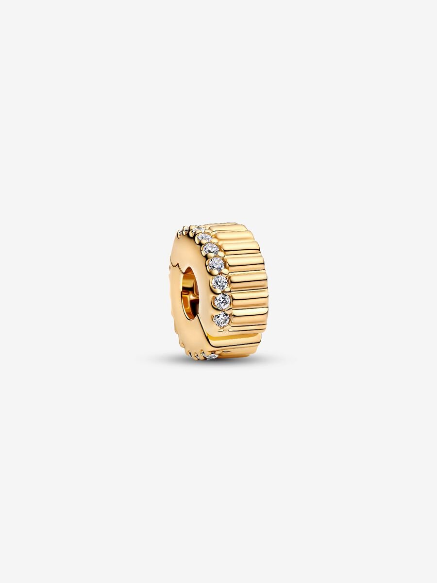 Pandora Ribbed Clip Charm