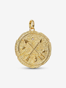 Pandora Crossing Arrows Oversized Medallion Charm