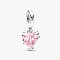 Pandora Pink Family Tree & Heart Dangle Charm