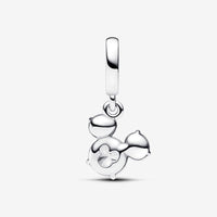 Pandora Disney Mickey Mouse Sparkling Head Silhouette Dangle Charm
