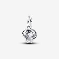 Pandora April Clear Eternity Circle Dangle Charm