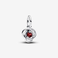 Pandora July True Red Eternity Circle Dangle Charm