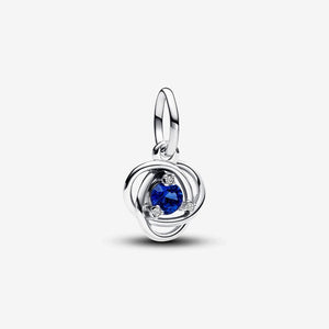 Pandora September Blue Eternity Circle Dangle Charm