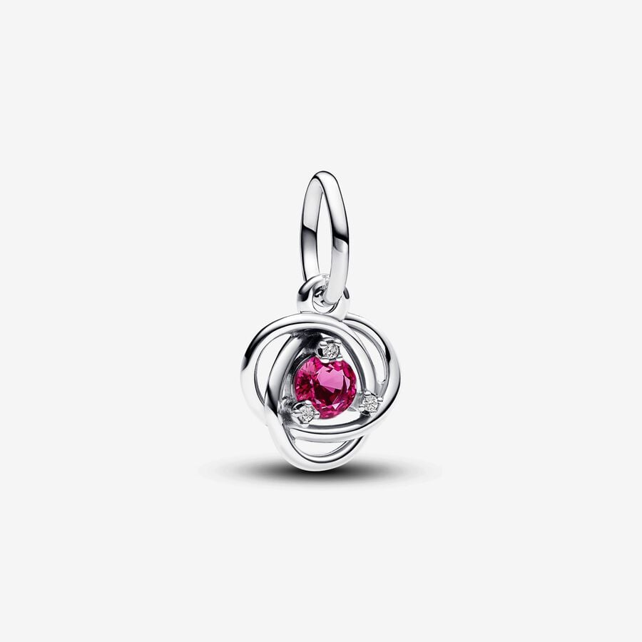 Pandora October Pink Eternity Circle Dangle
