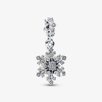 Pandora Sparkling Snowflake Double Dangle Charm