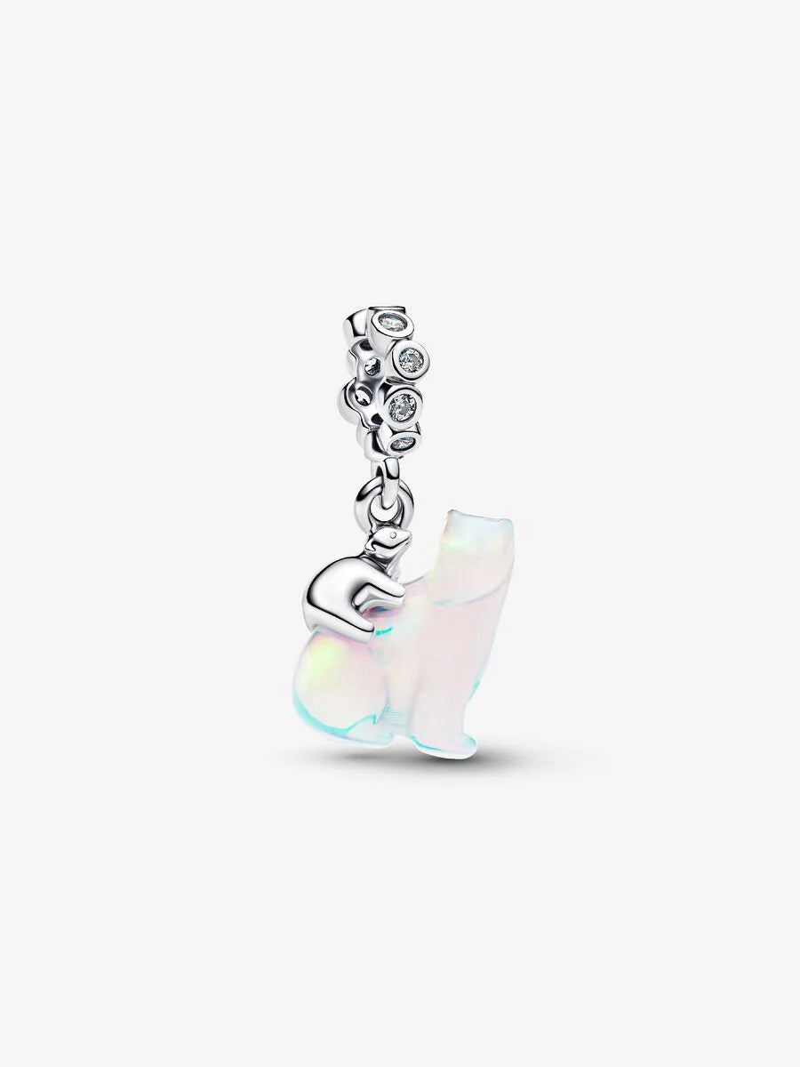 Pandora Polar Bear Mother & Cub Dangle Charm