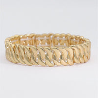 Gold Links Stretch Bracelet