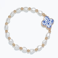 Quatrefoil Pearl Bracelet