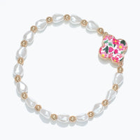 Floral Garden Clover Bracelet
