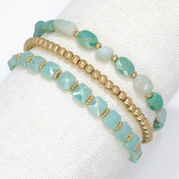 Mint Amazonite Bracelet Stack