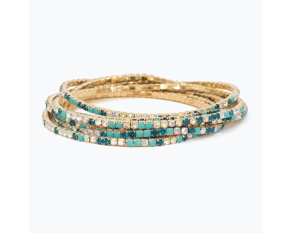 Aqua and Turquoise Bracelet