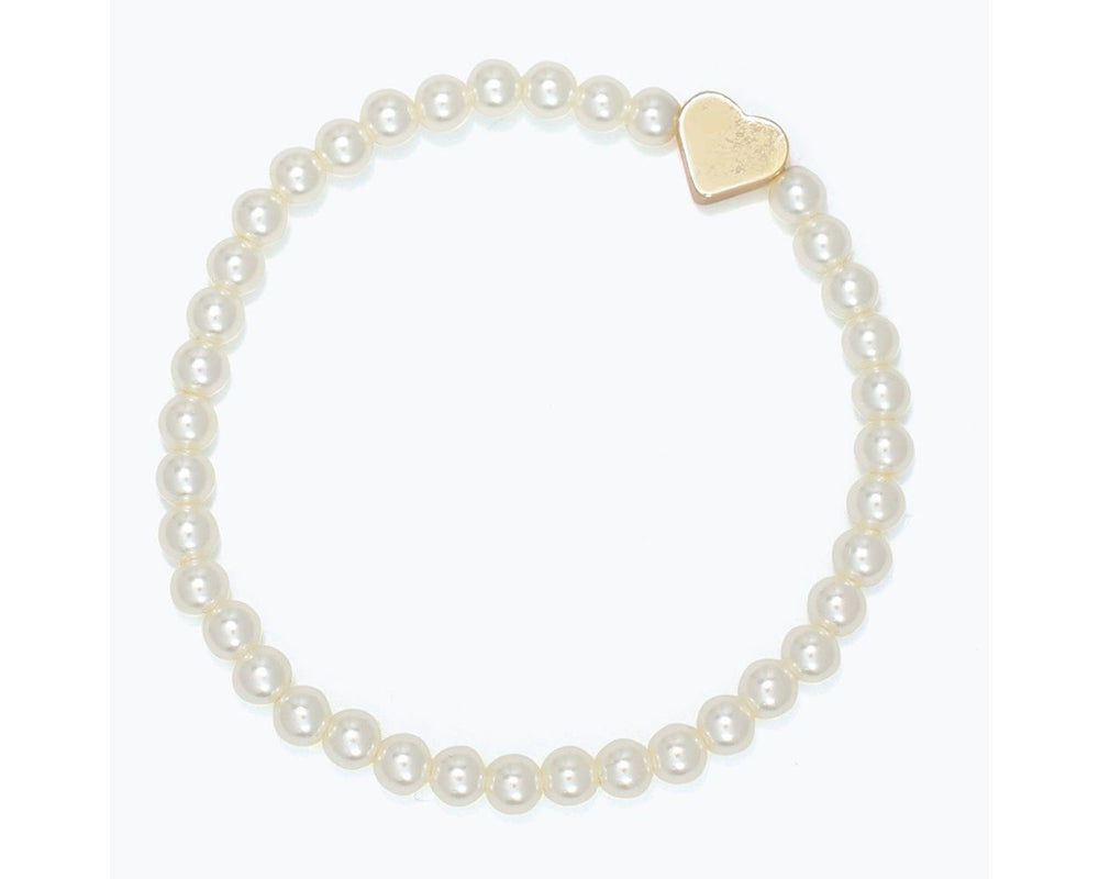 Little Love Pearls & Heart Bracelet