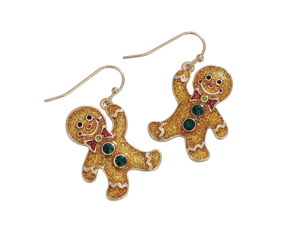 Gingerbread Man Earrings