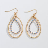 Gold Double Drop Earrings