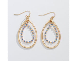 Gold Double Drop Earrings