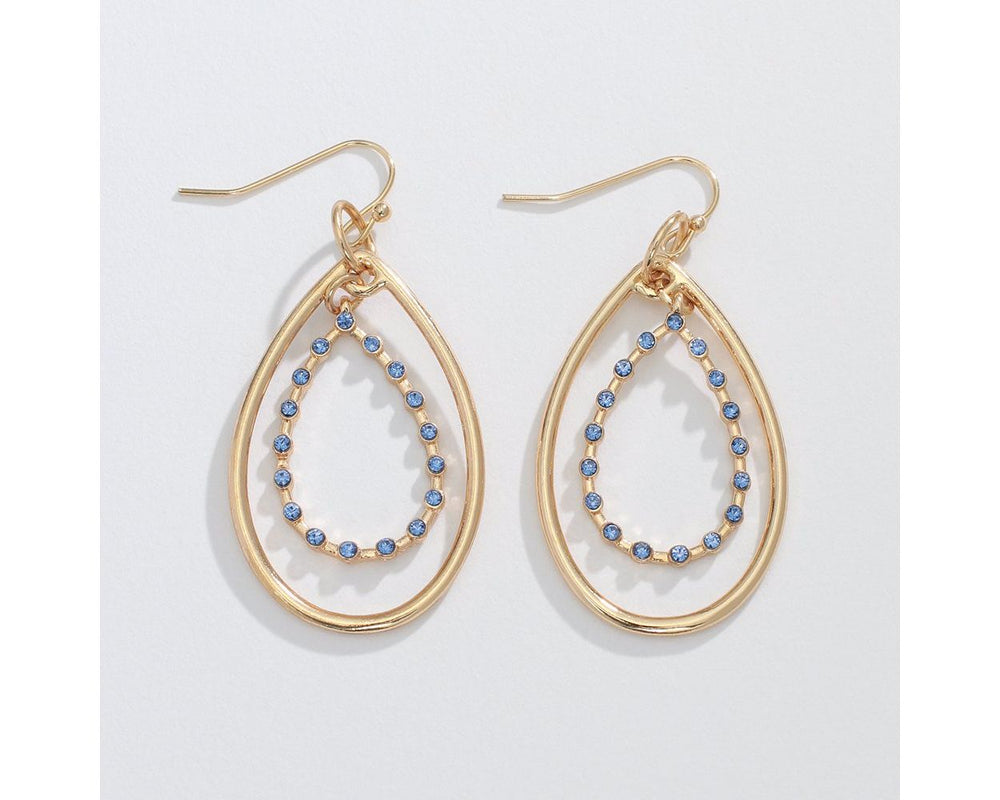Gold Double Drop Earrings