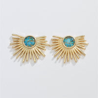 Gold Starburst Earrings