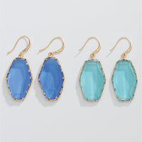 Pastel Faceted Stone Earrings