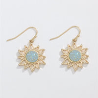 Gold Sun Earrings