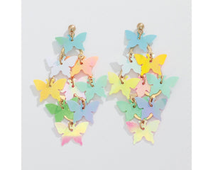 Whimisical AB Butterfly Earrings