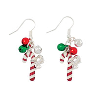 Candy Cane Jingle Earrings