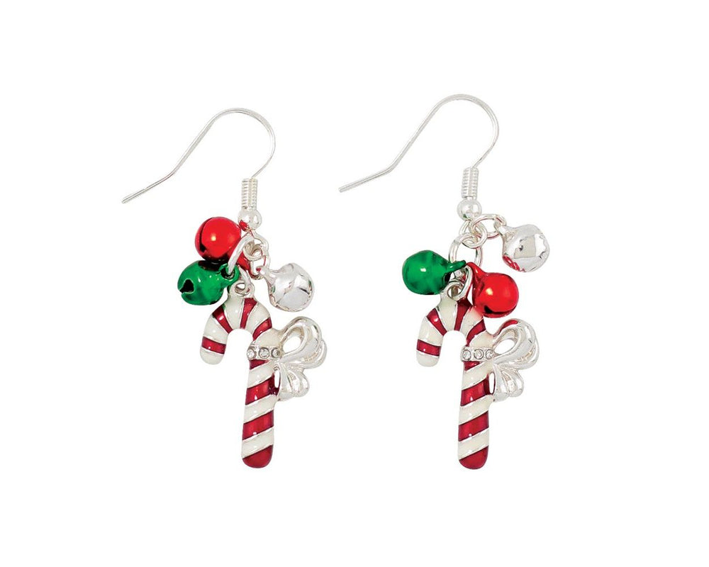 Candy Cane Jingle Earrings