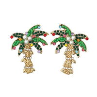 Christmas Palm Tree Earrings