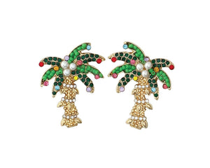Christmas Palm Tree Earrings