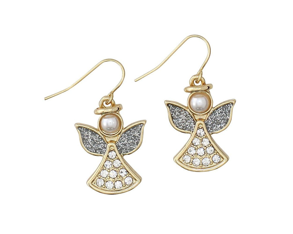 Two-tone Angel Earrings