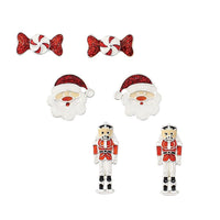 Christmas Trio Stud Earring Set
