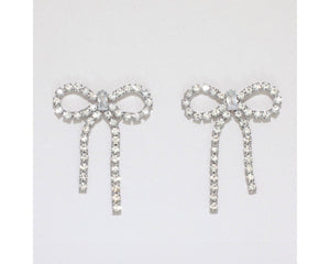 Crystal Bow Earrings