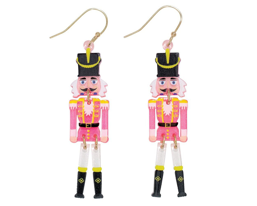 Pink Nutcracker Earrings