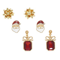 Holiday Icon Stud Trio Earring Set