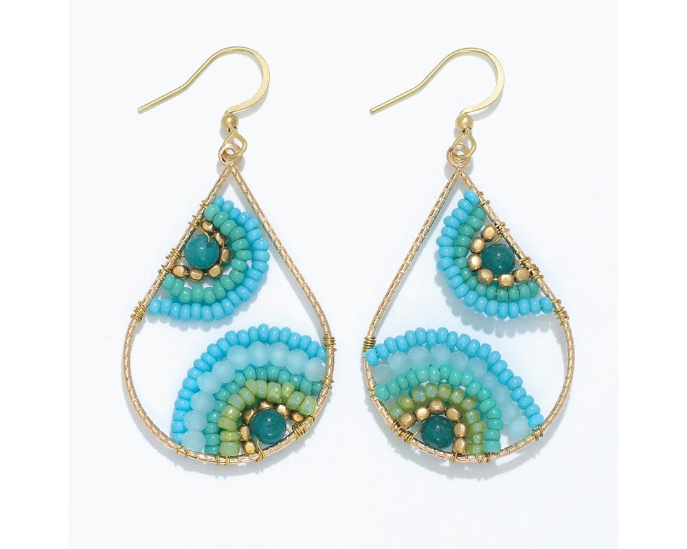 Beaded Drops Earrings
